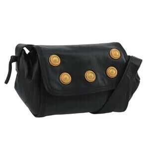 LOEWE Shoulder Bag Leather Black